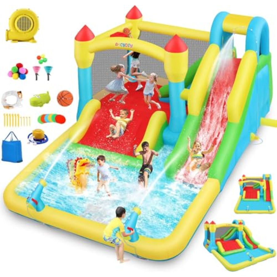 Kids Outdoor Water Slide - 야외/실내용 어린이용 에어바운스 워터 슬라이드(3-12세용) PVC