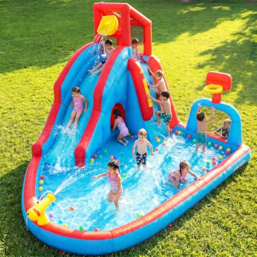 Kids Outdoor Water Slide - 어린이용 뒷마당 야외 물 미끄럼틀 에어바운스