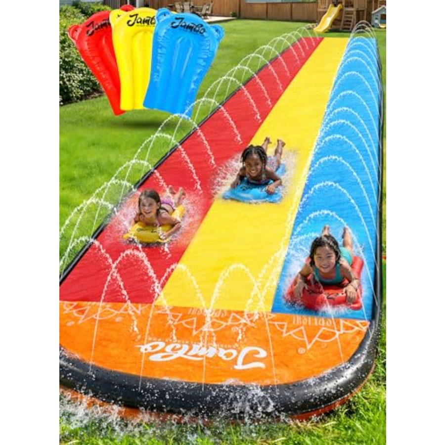 Kids Outdoor Water Slide - 아이들을 위한 뒷마당 야외 물놀이: 트리플