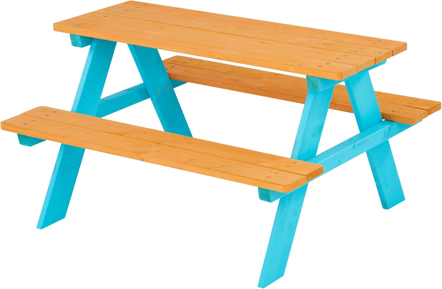 Kids Outdoor Bench Table - Z-CREAT 어린이용 원목 야외 피크닉 테이블