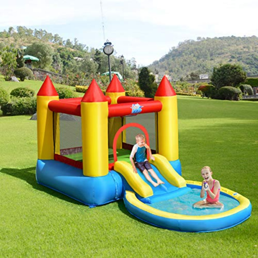 Kids Outdoor Water Slide - 3~5세 어린이용 야외 마당 에어바운스: PVC