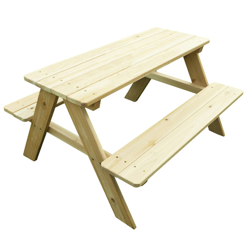 Kids Outdoor Bench Table - 야외용 나무 어린이 피크닉 테이블 벤치