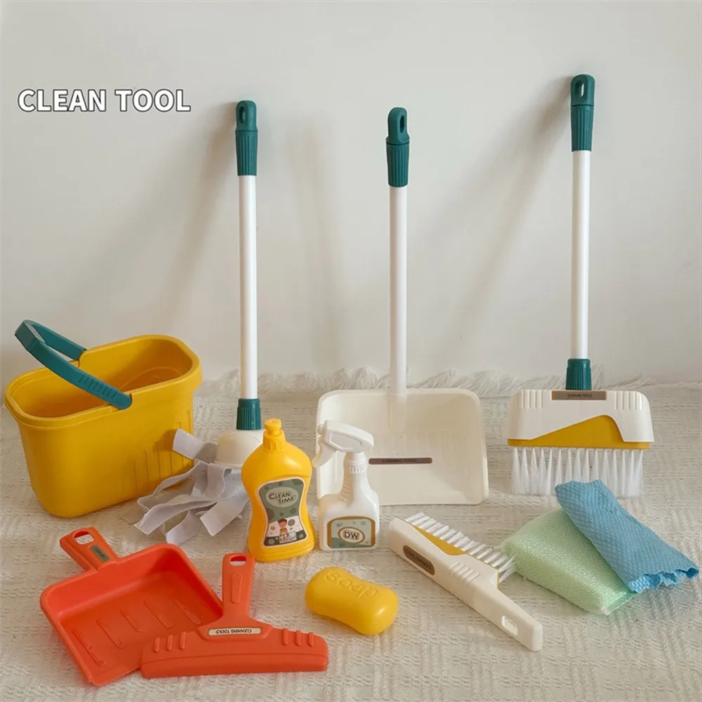 Kids Outdoor Broom - 12 개/대 어린이 청소 세트 집안일