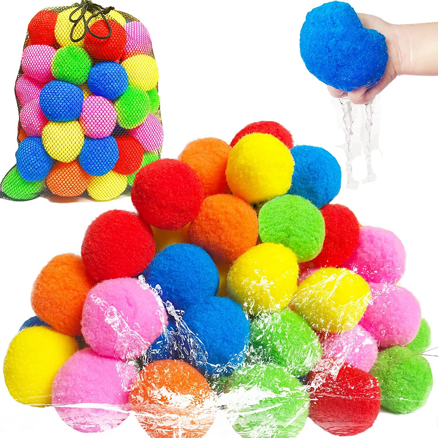 Kids Outdoor Water Toys - 12/30/60Pcs 어린이를위한 재사용 가능한 물 풍선