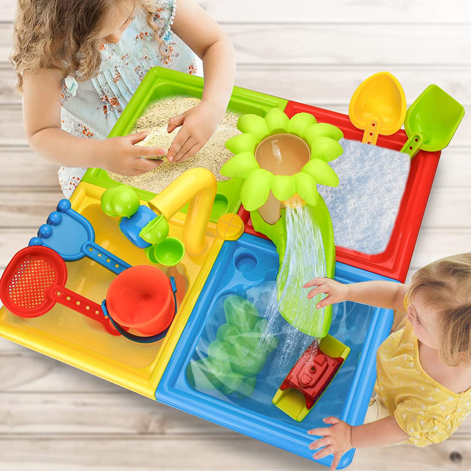해변 테이블 모래 놀이 장난감, 어린이 야외 게임, 아 - Kids Outdoor Water Toys 리뷰 및 가격