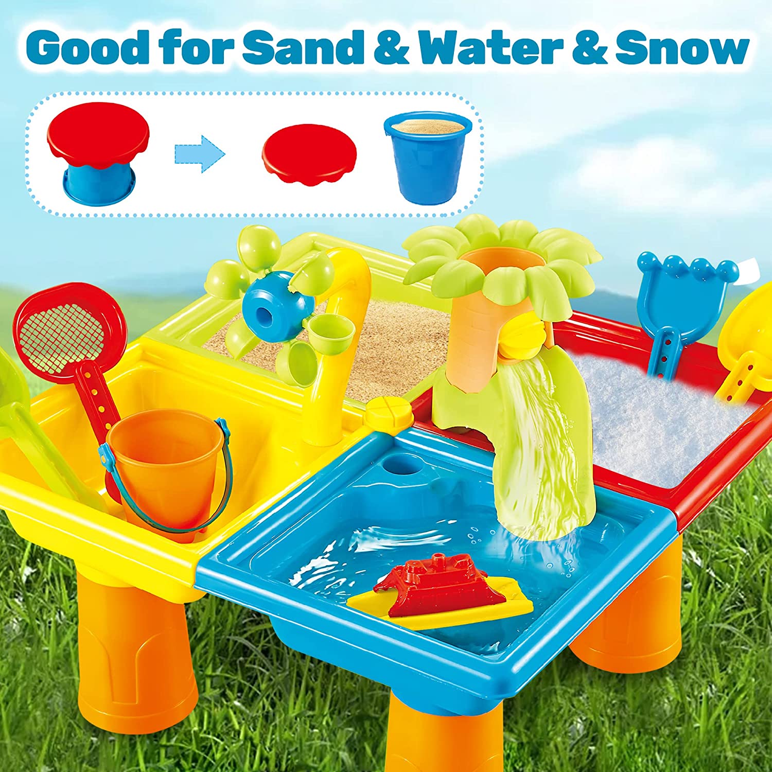 해변 테이블 모래 놀이 장난감, 어린이 야외 게임, 아 - Kids Outdoor Water Toys 리뷰 및 가격