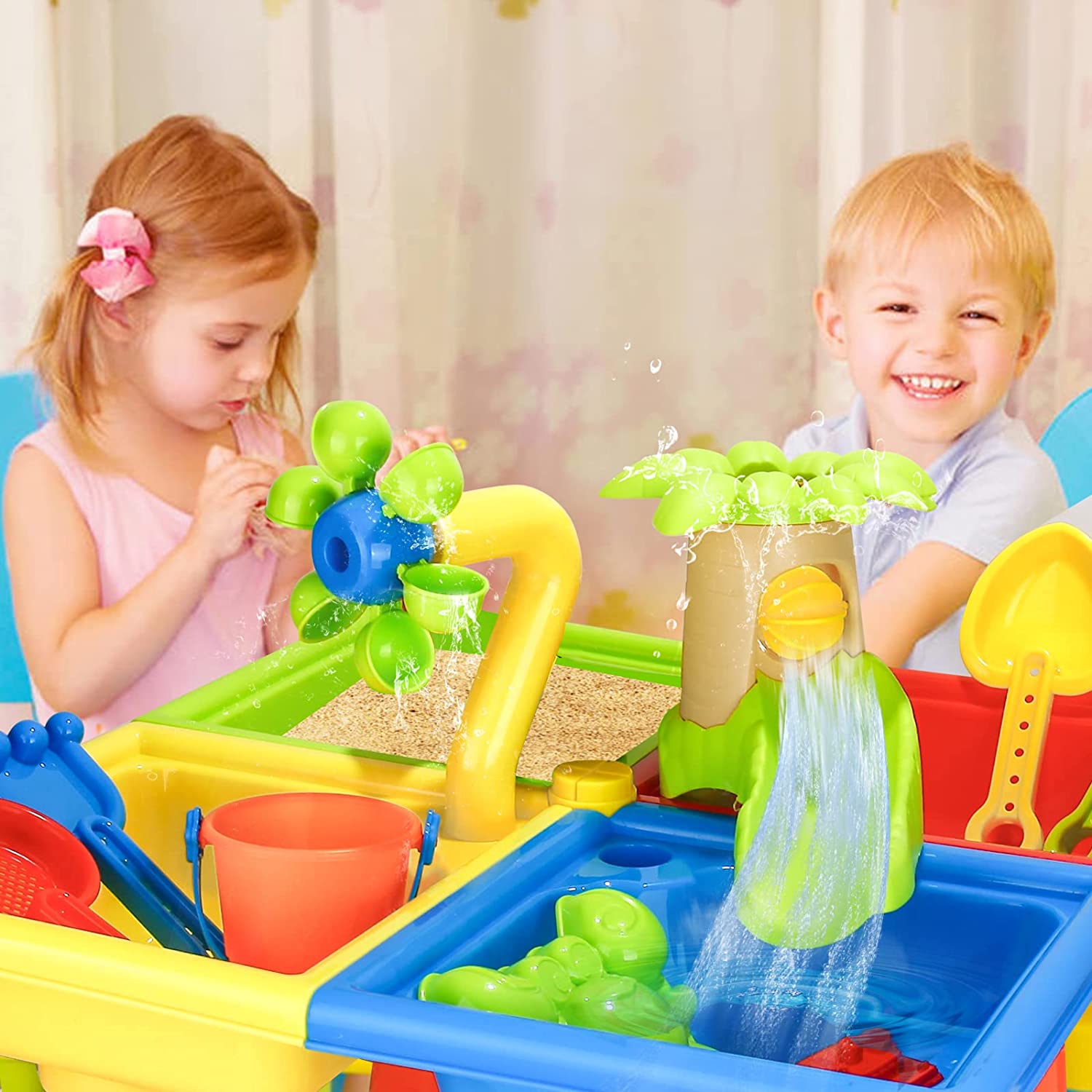 해변 테이블 모래 놀이 장난감, 어린이 야외 게임, 아 - Kids Outdoor Water Toys 리뷰 및 가격