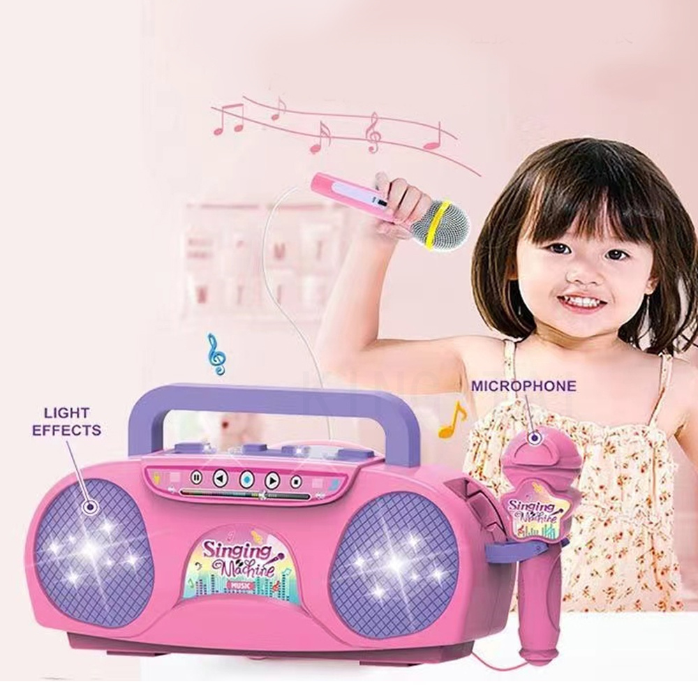 어린이 마이크 노래방 기계 음악 악기 장난감 빛 실내  - Kids Outdoor Instruments 리뷰 및 가격