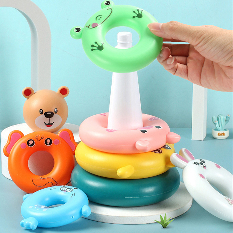 레인보우 스태킹 링 타워 몬테소리 교육용 아기 장난감, - Kids Outdoor Water Toys 리뷰 및 가격