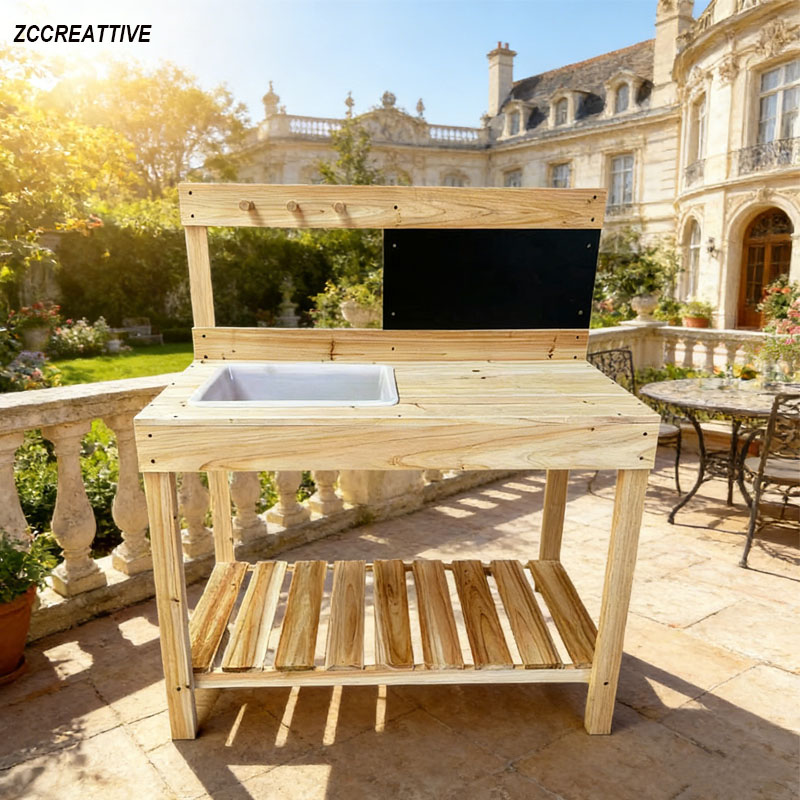 ZCCREATTIVE 어린이 나무 화분 작업대 야외 진 - Kids Outdoor Bench Table 리뷰 및 가격