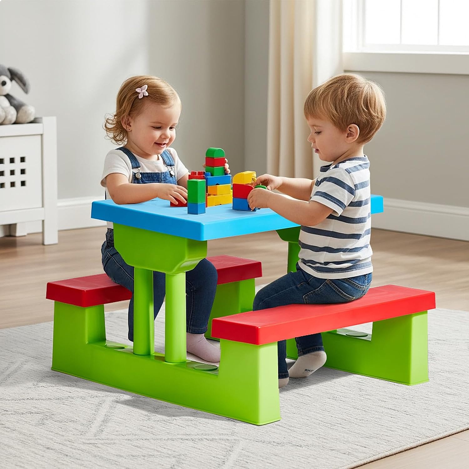 조이모어 어린이 피크닉 테이블(우산 포함), 플라스틱  - Kids Outdoor Bench Table 리뷰 및 가격
