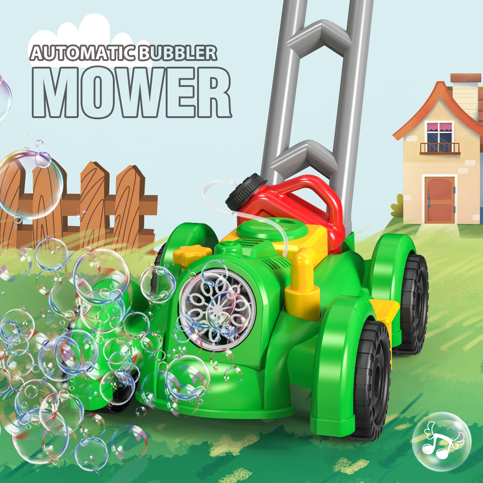 완전 자동 트롤리 버블 머신 야외 해변 파티 잔디 깎는 - Kids Outdoor Lawn Mower 리뷰 및 가격