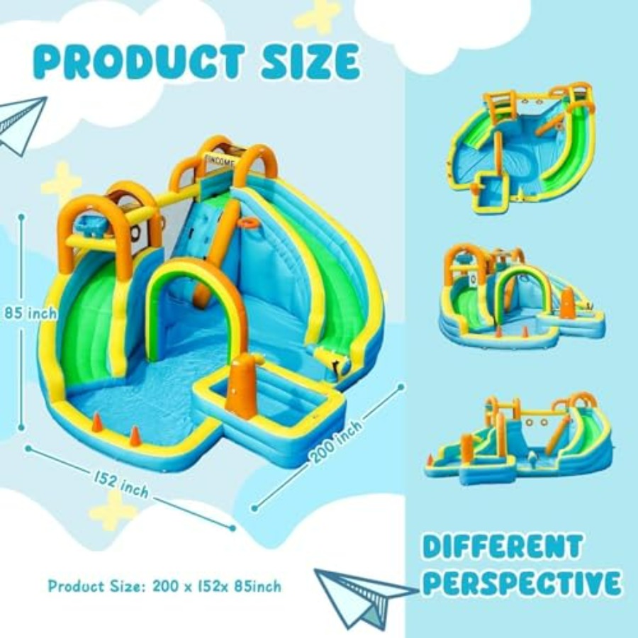 어린이용 뒷마당 야외용 풍선 워터 슬라이드(물놀이 풀, - Kids Outdoor Water Slide 리뷰 및 가격