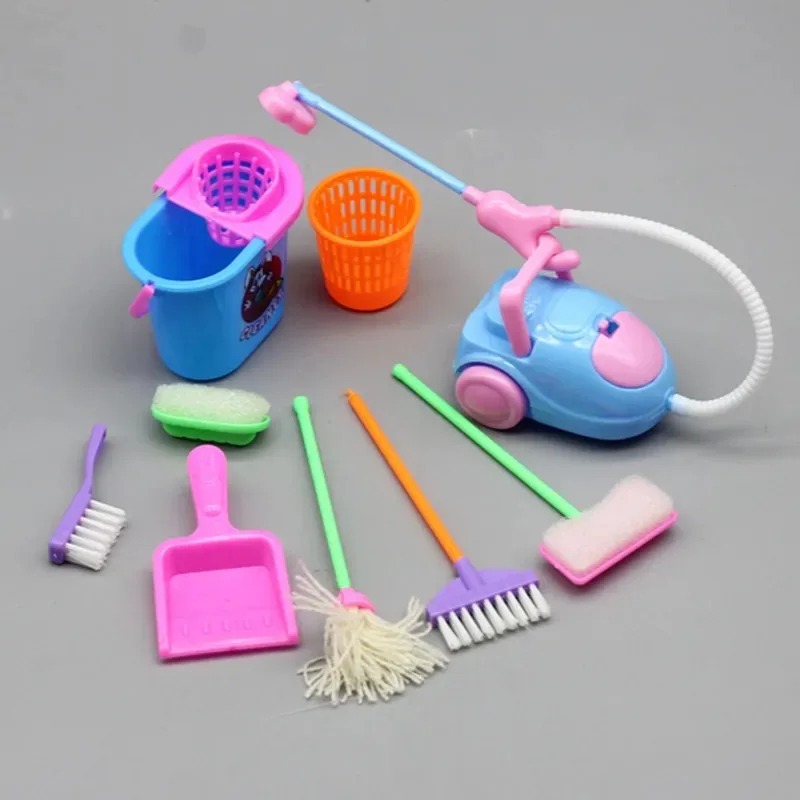 9PCS 미니 청소 장난감 세트 - 어린이를 위한 인형 - Kids Outdoor Broom 리뷰 및 가격