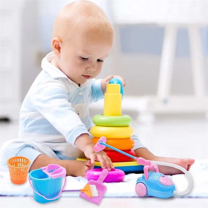 9PCS 미니 청소 장난감 세트 - 어린이를 위한 인형 - Kids Outdoor Broom 리뷰 및 가격