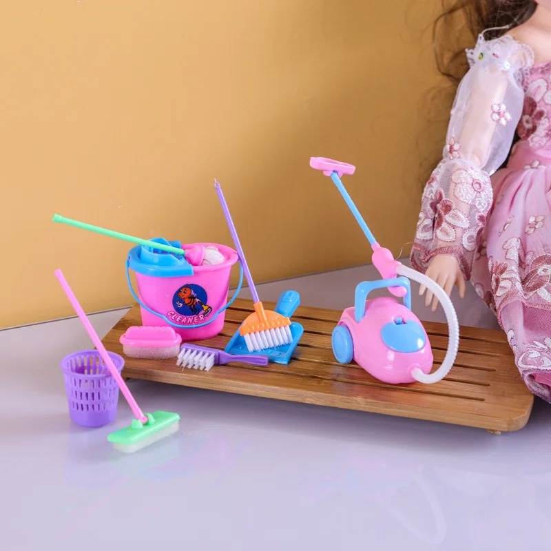 9PCS 미니 청소 장난감 세트 - 어린이를 위한 인형 - Kids Outdoor Broom 리뷰 및 가격