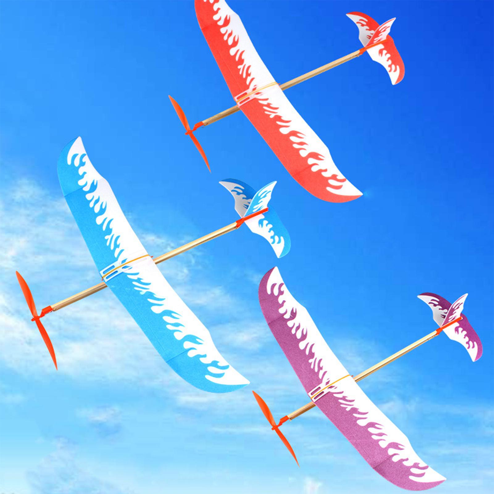 고무줄 비행기 동력 글라이더 항공기 키트 비행 게임 놀 - Kids Outdoor Activity Toys 리뷰 및 가격