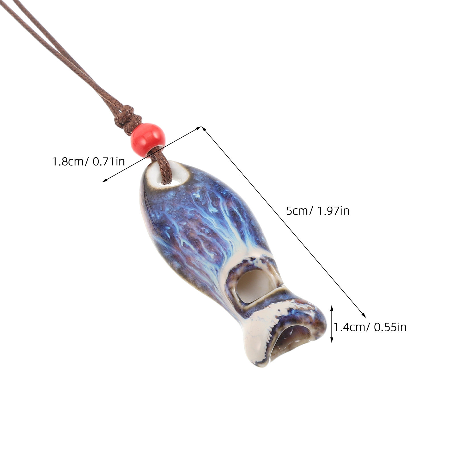 2Pcs 세라믹 물고기 휘슬 펜던트 수제 빈티지 작은  - Kids Outdoor Instruments 리뷰 및 가격