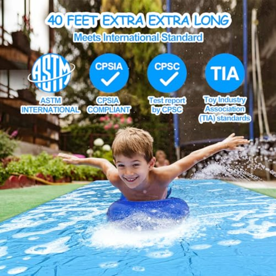 어린이와 어른을 위한 뒷마당 여름 야외 물 미끄럼틀,  - Kids Outdoor Water Slide 리뷰 및 가격