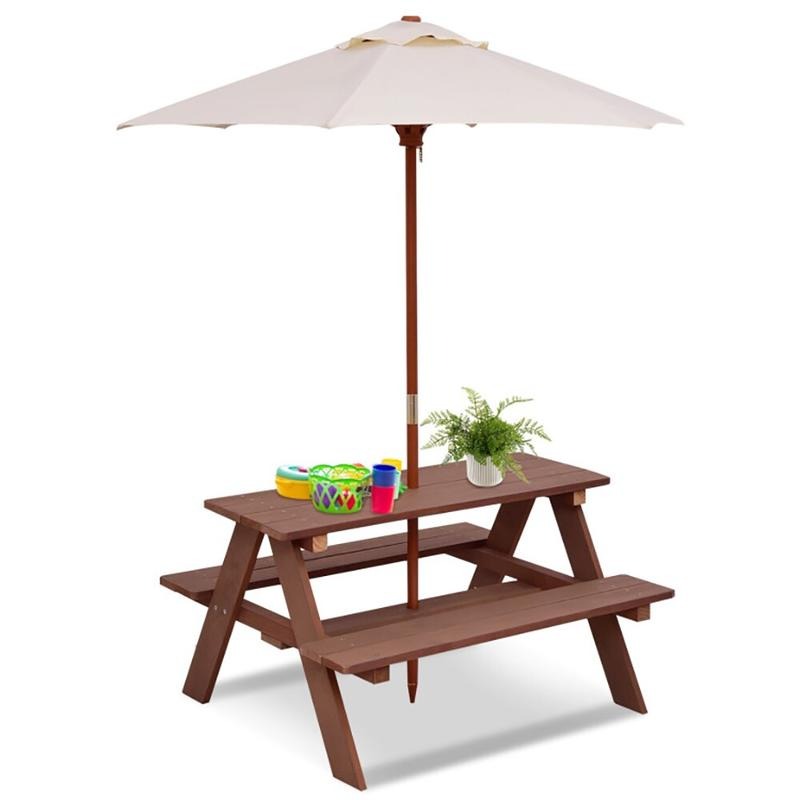 야외용 4인용 어린이 피크닉 테이블 벤치 세트 (탈부착 - Kids Outdoor Bench Table 리뷰 및 가격