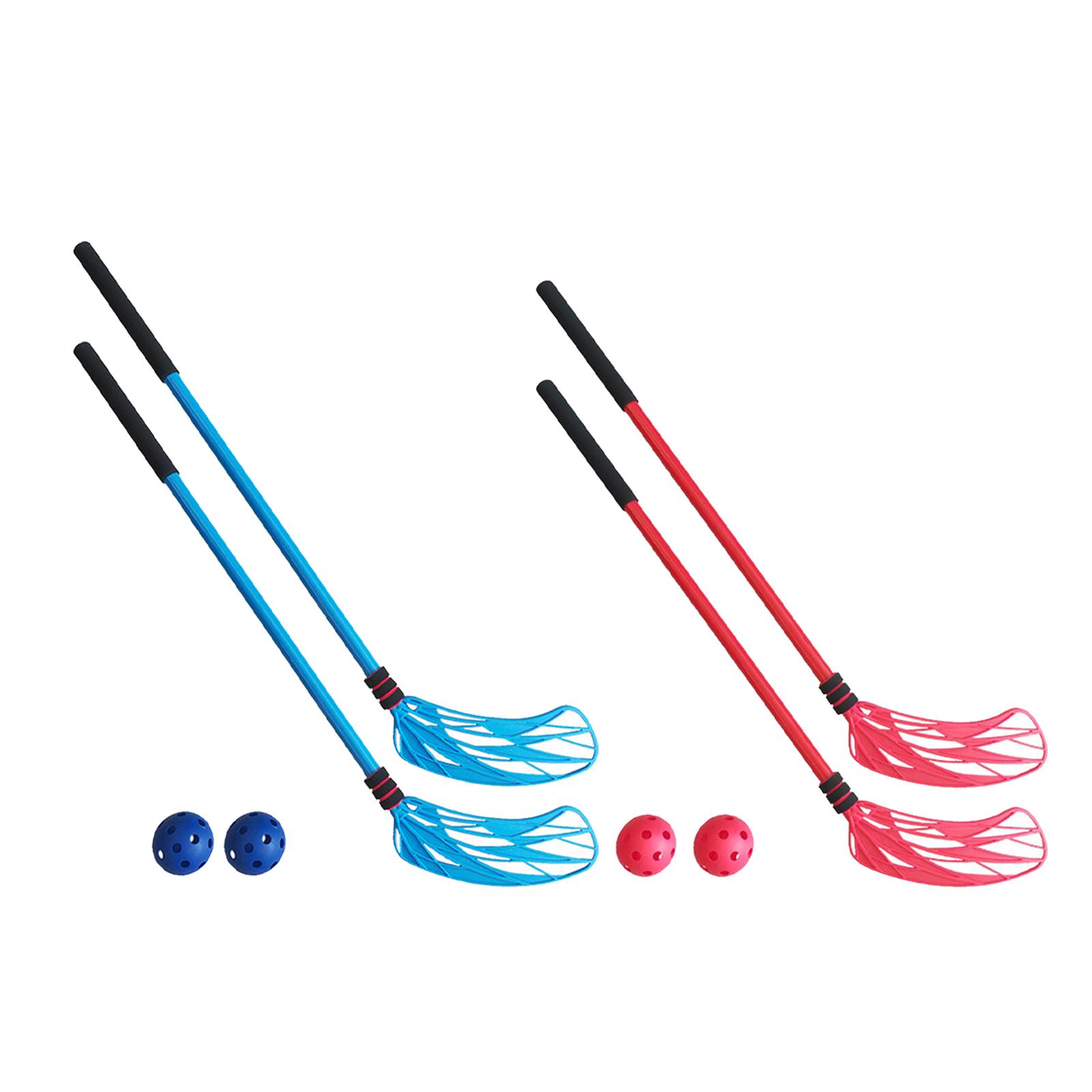 2개 세트 플로어 하키 스틱 세트 유아용 인터랙티브 게 - Kids Outdoor Hockey Set 리뷰 및 가격