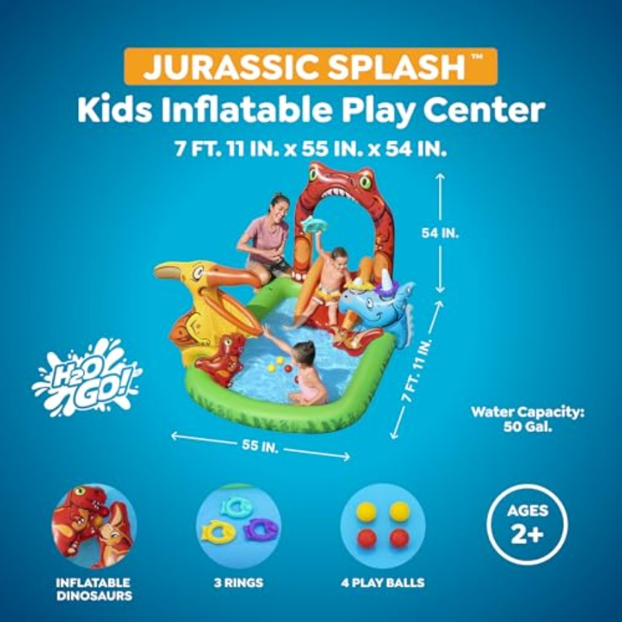 어린이용 야외 물놀이 센터, PVC 소재, 청록색, 풍 - Kids Outdoor Water Slide 리뷰 및 가격