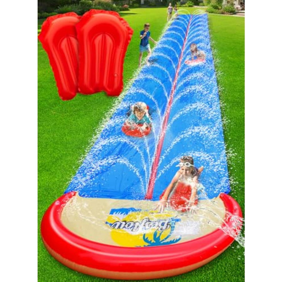 어린이와 성인을 위한 야외 마당 물 미끄럼틀, 고강도  - Kids Outdoor Water Slide 리뷰 및 가격
